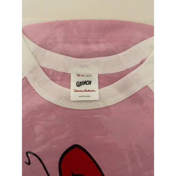 Hanna Andersson Dr. Seuss Grinch Cindy Lou Who Pink Tee Girls Size 90 US 3T NEW - Picture 3 of 3